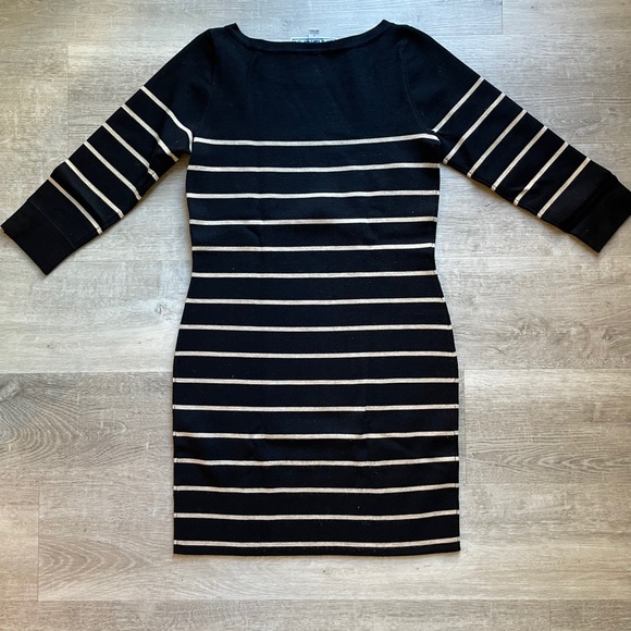 CARDIGAN women’s striped knit dress size M - Picture 6 of 6
